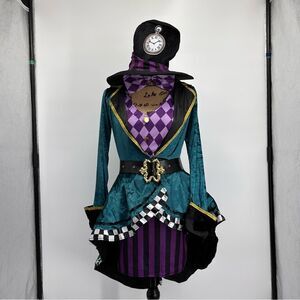 Leg Avenue Delightful Hatter PC Costume+Gloves Size S